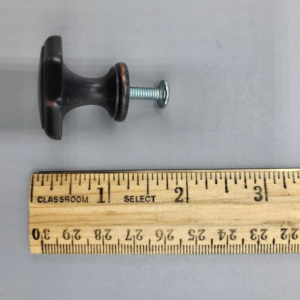 13 Octagonal Cabinet Knobs Oil Rubbed Bronze Finish For Drawers & Doors